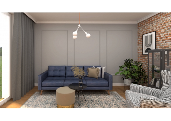 Lampa Trio Surowa Stal