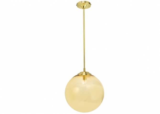 Lampa Origins B30 Mosiądz - klosz miodowy
