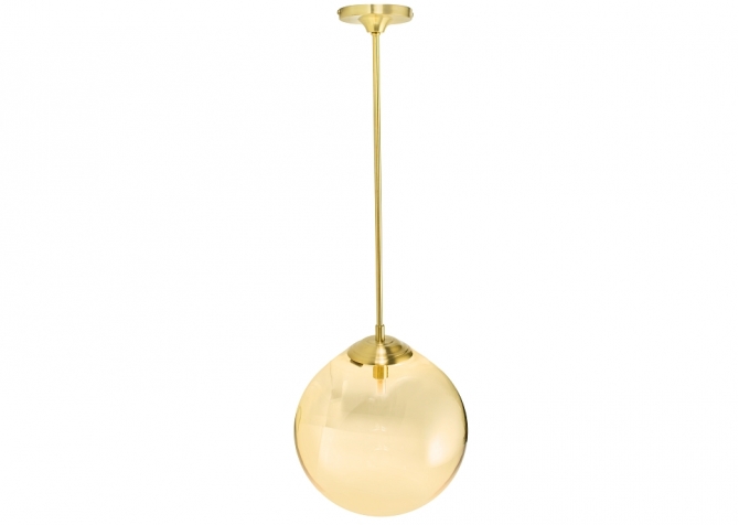 Lampa Origins B30 Mosiądz - klosz miodowy