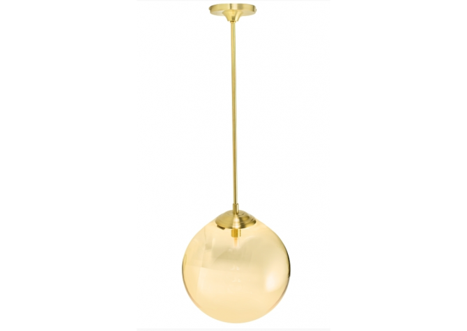 Lampa Origins B30 Mosiądz - klosz miodowy