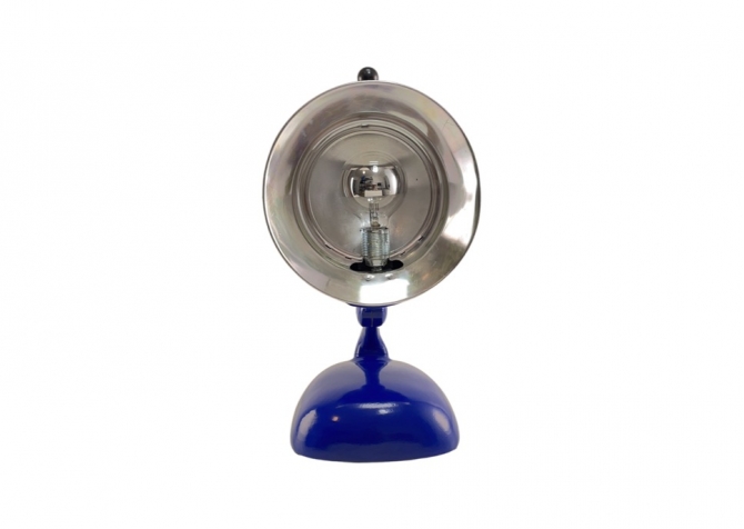 Restaurowana lampa biurkowa MED blue