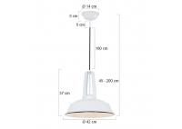 Lampa Wisząca Eden Biała