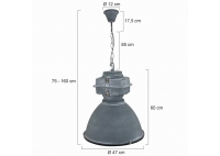 Lampa Wisząca Densi Szara