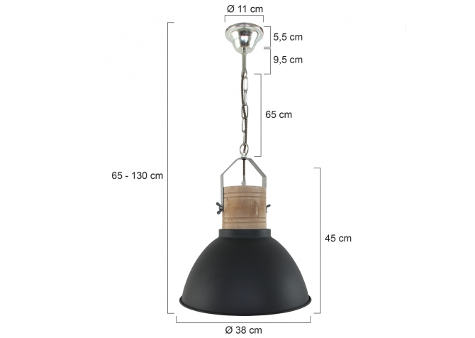 Lampa Wisząca Emile Czarna