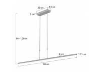Lampa Wisząca Bande Szara Big