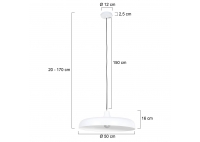 Lampa Wisząca Krisip Biała