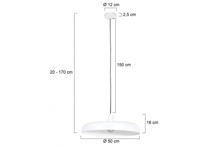 Lampa Wisząca Krisip Biała