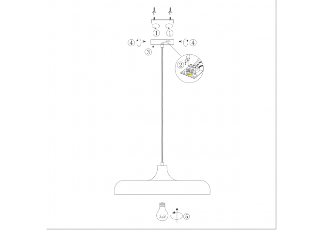 Lampa Wisząca Krisip Biała
