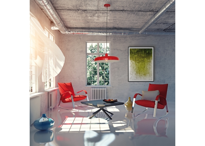 Lampa Wisząca Krisip Czerwona