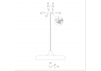 Lampa Wisząca Krisip Czerwona