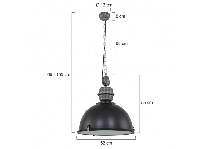 Lampa Wisząca Bikkel Czarna