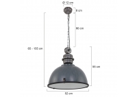 Lampa Wisząca Bikkel Szara