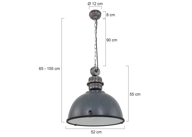 Lampa Wisząca Bikkel Szara