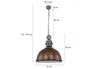 Lampa Wisząca Bikkel Brąz