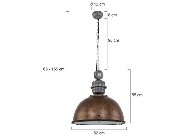Lampa Wisząca Bikkel Brąz