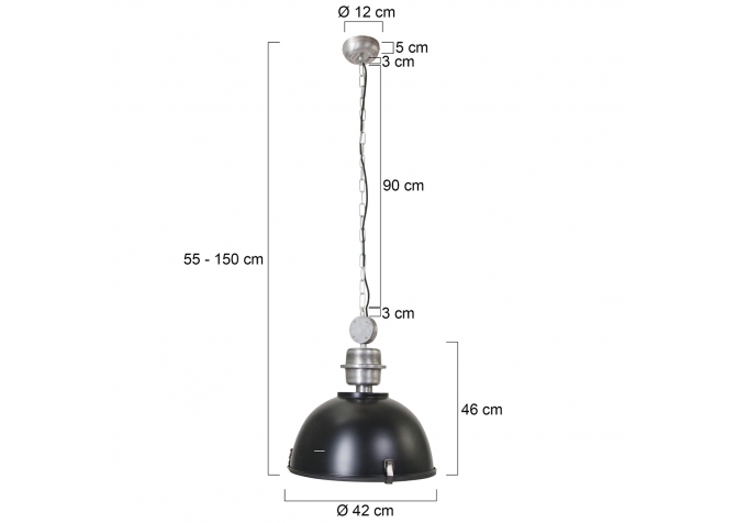 Lampa Wisząca Bikkel Small Czarna