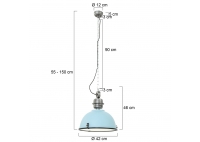 Lampa Wisząca Bikkel Small Błękitna
