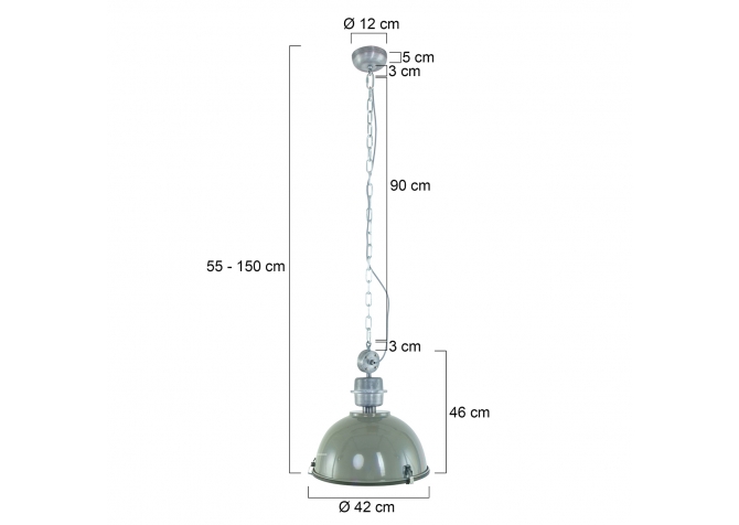 Lampa Wisząca Bikkel Small Zielona