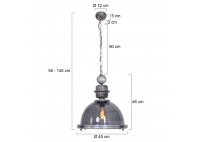 Lampa Wisząca Bikkel Small Szklana