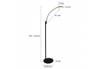Lampa Stojąca Zenith 5 Czarna