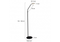 Lampa Stojąca Zenith 4 Czarna