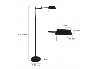 Lampa Stojąca Karl Czarna