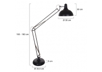 Lampa Stojąca Magna Czarna