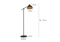 Lampa Stojąca Nove Czarna