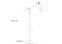 Lampa Stojąca Nove Czarna