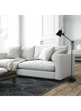 Dolphin Black Floor Lamp