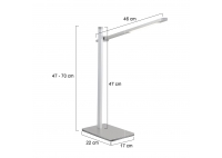Lampa Biurkowa Stekk Srebrna