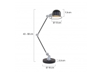 Lamp Biurkowa Davin Czarna