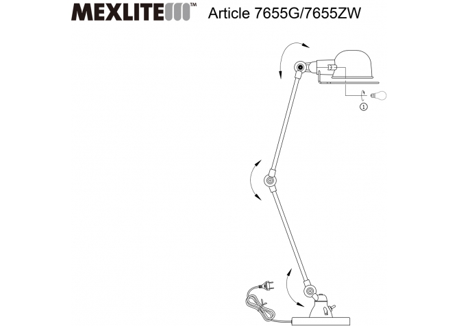 Lamp Biurkowa Davin Czarna