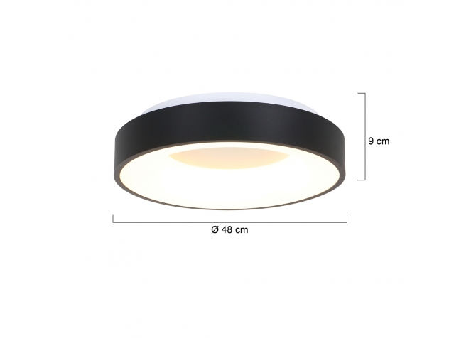 Plafon Ringlede XL Czarny