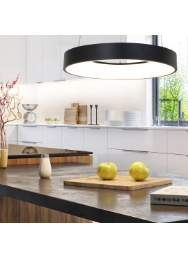 Ringlede XL Black Hanging Lamp