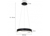 Lampa Wisząca Ringlede XL Czarna