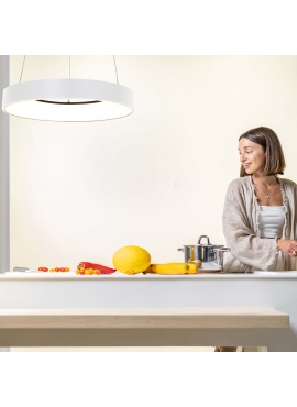 Ringlede XL White Hanging Lamp