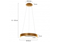 Lampa Wisząca Ringlede XL Mosiądz