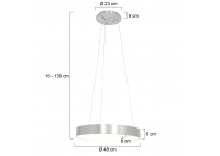 Lampa Wisząca Ringlede XL Srebrna