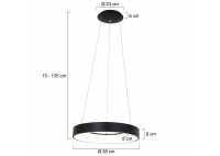 Lampa Wisząca Ringlede L Czarna