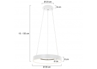 Lampa Wisząca Ringlede L Biała