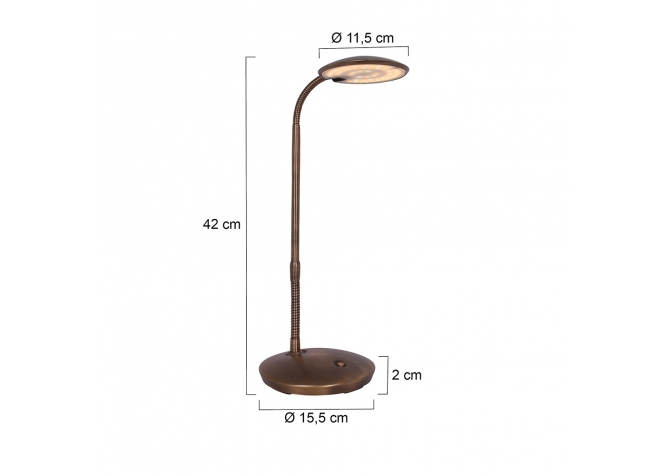 Lampa Biurkowa Zenith Czarna