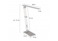 Lampa Biurkowa Zodiac Srebrna