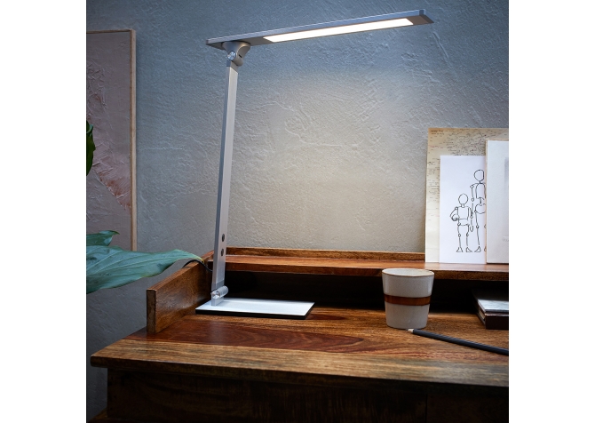 Lampa Biurkowa Zodiac Srebrna