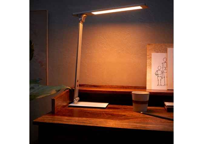 Lampa Biurkowa Zodiac Srebrna