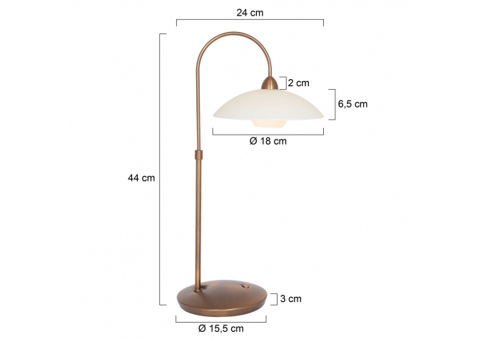 Lampa Biurkowa Sovereign Classic Mosiądz