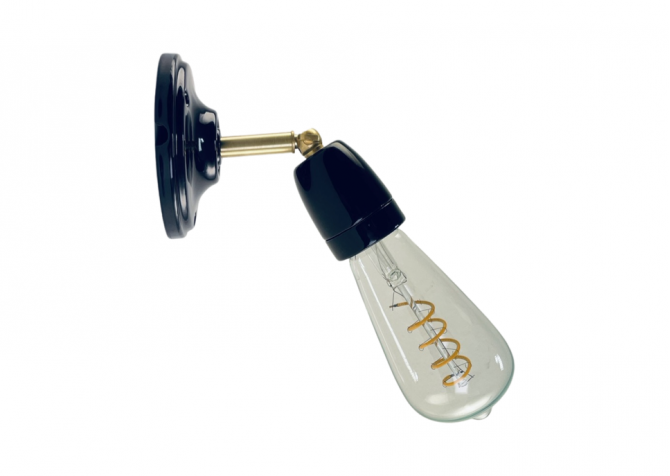 Kinkiet loft Origins Ceramic Czarny