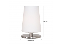 Lampa Biurkowa Ancilla Srebrna
