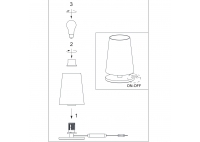 Lampa Biurkowa Ancilla Srebrna