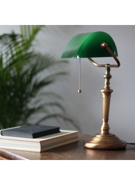 Lampa Biurkowa Bankierska Ancilla 1 Zielona